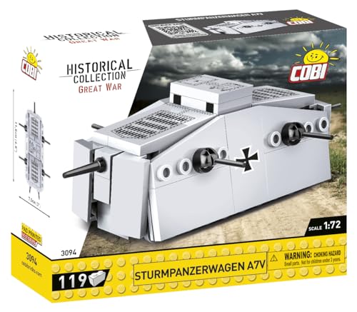 COBI Historical Collection Great War Sturmpanzerwagen A7V Tank - Image 5