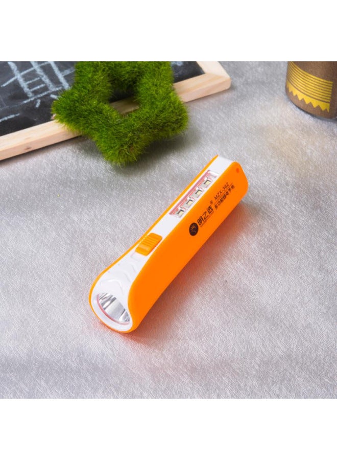 Ming's Choice Multifunctional Lithium Battery Flashlight With Side Light Gift Rechargeable Compact Mini Flashlight-Product Specifications:Orange 362#  - Image 1