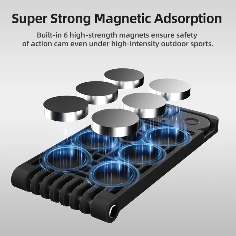 Magnetic Mounting Bracket: Pink, Ultra-Strong Magnetic Attraction With 6 High-Strength Magnets - Multiple Expansion Interfaces, Stable Desktop Mount for Outdoor Photography & Adjustable Shooting Angle - Image 3