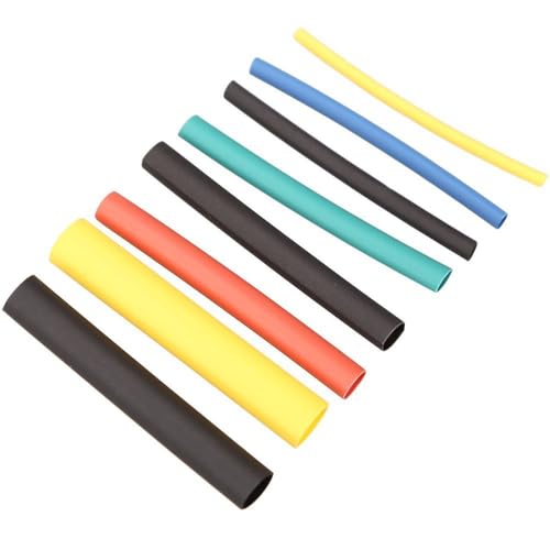 URBEST 530 Pcs 2:1 Heat Shrink Tubing Tube Sleeving Wrap Cable Wire 5 Color 8 Size (530Pcs Heat Shrink Tube) - Image 2