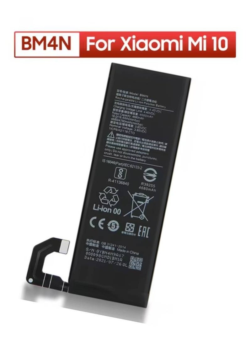 High Quality Original Battery For Xiaomi Mi 10 5G/10S Black