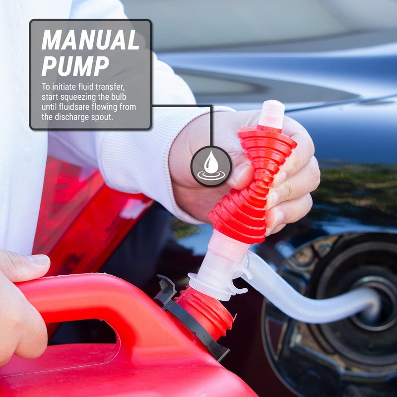 TERA PUMP - Heavy Duty Water Based Chemical Resistant Manual Hand-Operated Siphon Pump for Gas, Chemical Insecticides, Diesel, light solvents, etc. - Image 4