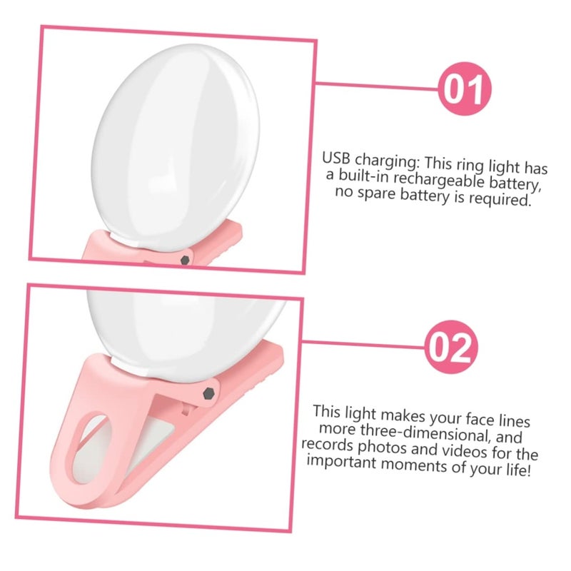 Clip On Smartphone LED Fill Light Adjustable Brightness Color Temperature For Live Streaming Video Recording - Image 3