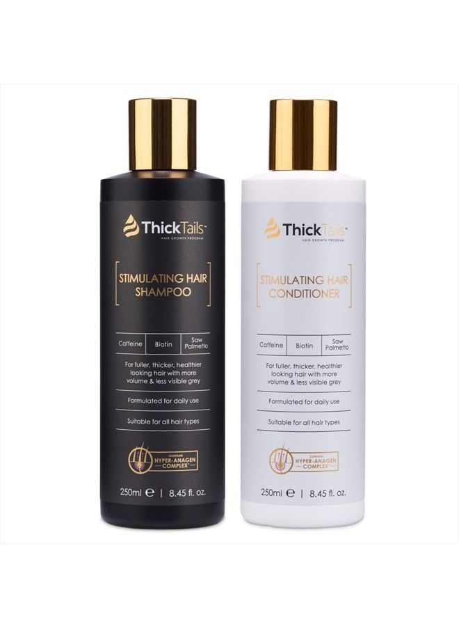 ThickTails Hair Growth Shampoo and Conditioner - (2-Pack) For Women With Thinning Hair Breakage Due to Menopause, Stress, Postpartum Recovery. Anti Hair Loss Thickening Regrowth Treatment. DHT Blocker - Image 1
