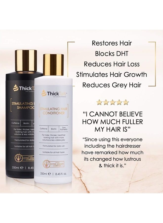 ThickTails Hair Growth Shampoo and Conditioner - (2-Pack) For Women With Thinning Hair Breakage Due to Menopause, Stress, Postpartum Recovery. Anti Hair Loss Thickening Regrowth Treatment. DHT Blocker - Image 2