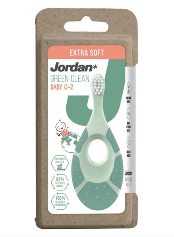جوردن فرشاة أسنان جرين كلين للأطفال 0 2 سنة، ناعمة جدًا - Image 1