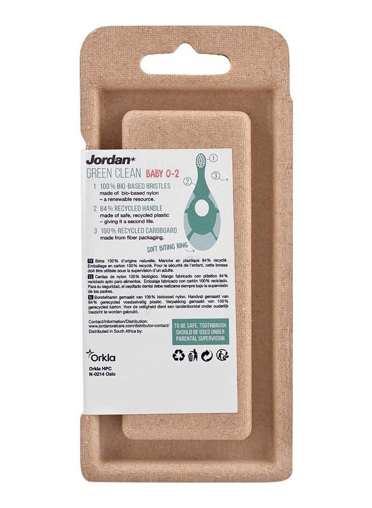 جوردن فرشاة أسنان جرين كلين للأطفال 0 2 سنة، ناعمة جدًا - Image 3