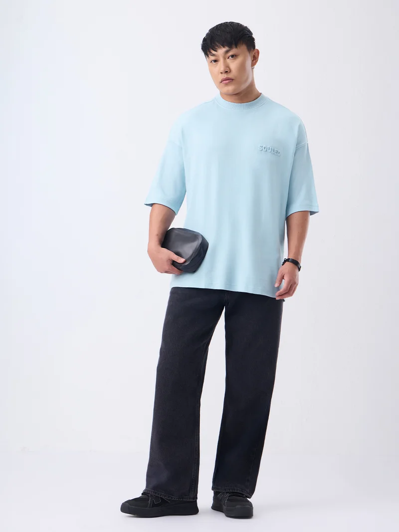 ذا سوليد ستور Super-Oversized Tee: Storm Sky