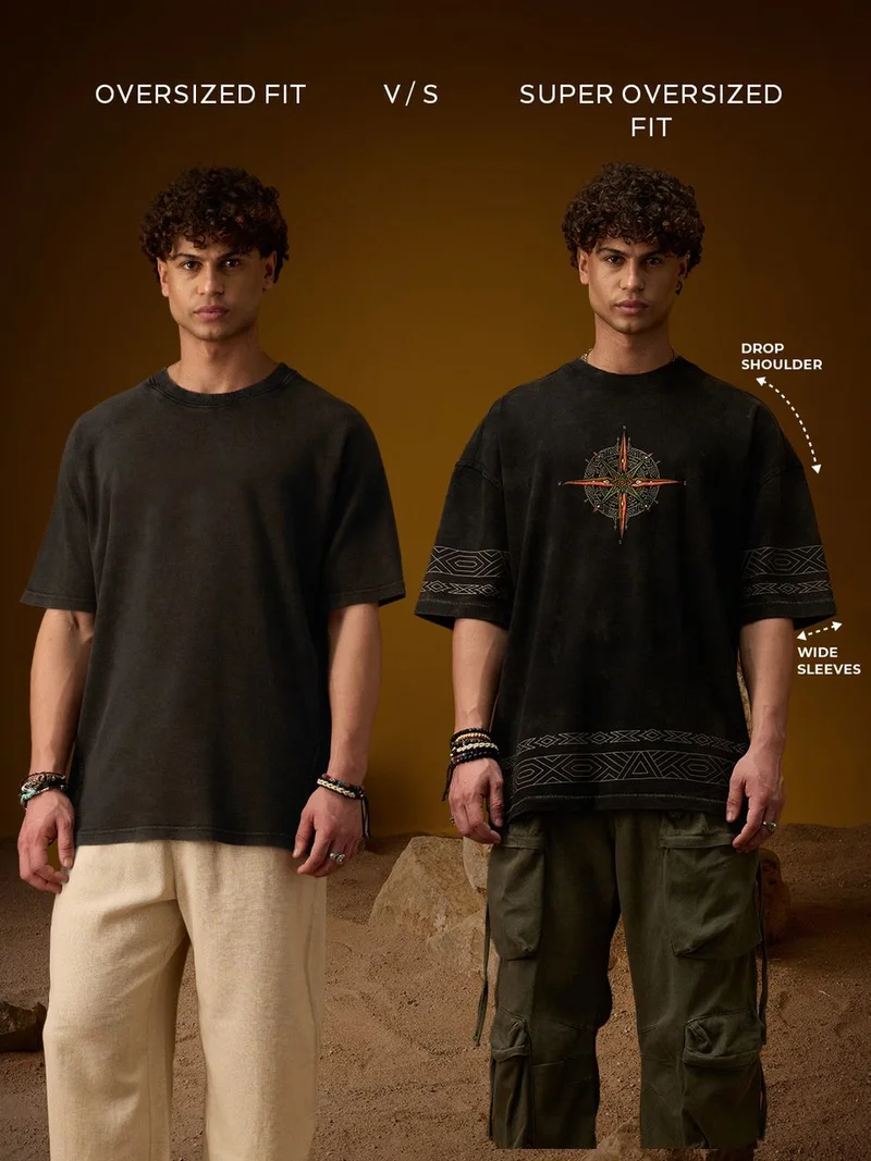 The Souled Store  Super-Oversized Tee: Storm Sky  | Best Price UAE