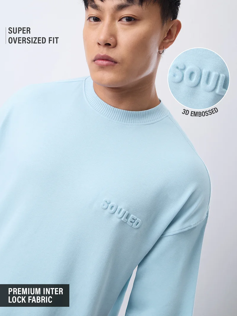 ذا سوليد ستور Super-Oversized Tee: Storm Sky