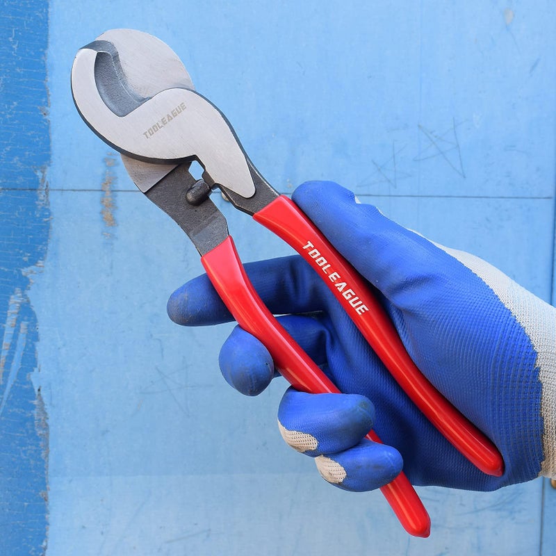 TOOLEAGUE 10 inches Cable Cutter,Heavy Duty Cable Cutting, High Leverage Cutter for Aluminum, Copper, Wire, Communications Cable - Image 5