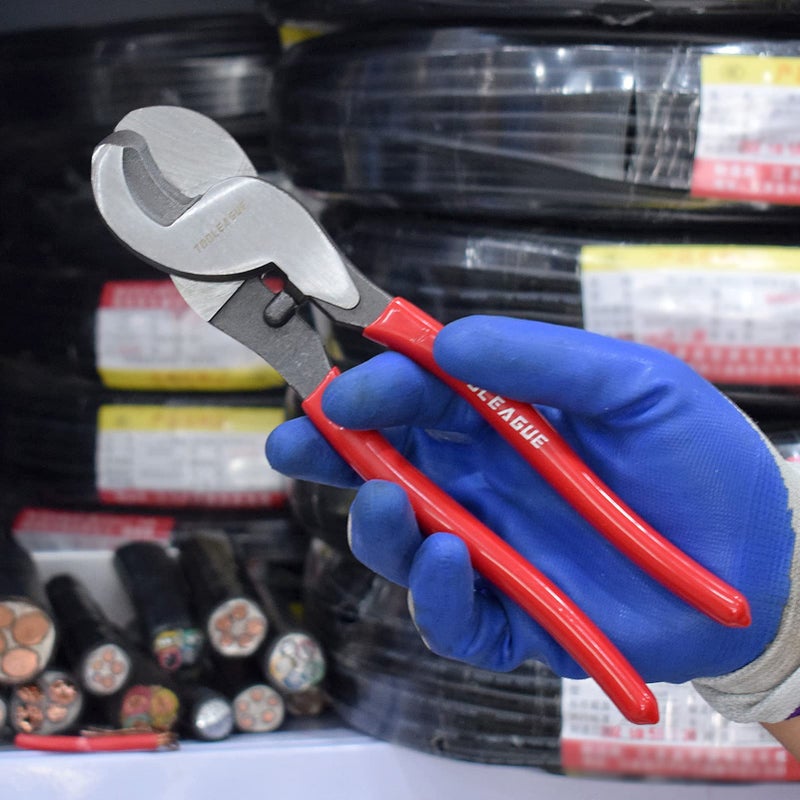 TOOLEAGUE 10 inches Cable Cutter,Heavy Duty Cable Cutting, High Leverage Cutter for Aluminum, Copper, Wire, Communications Cable - Image 4
