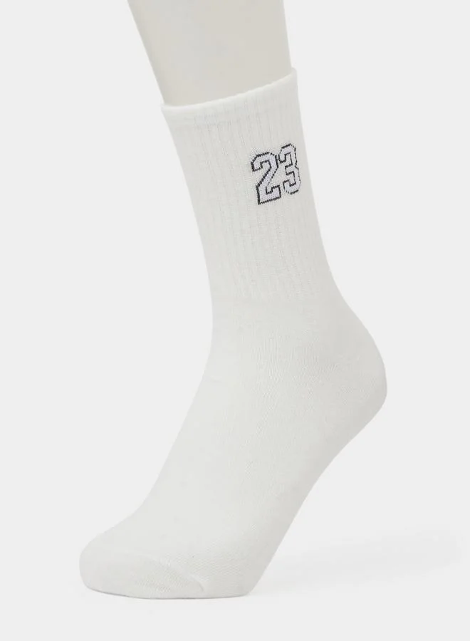 Styli  Pack of 2 - Multi-Color Printed Crew Socks for Men | Best Price UAE
