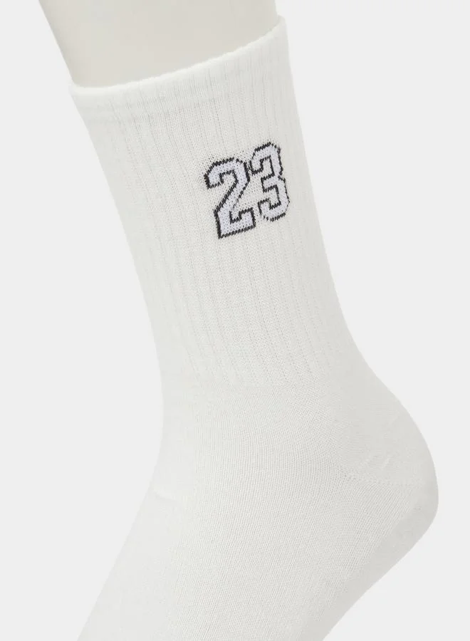 Styli  Pack of 2 - Multi-Color Printed Crew Socks for Men | Best Price UAE