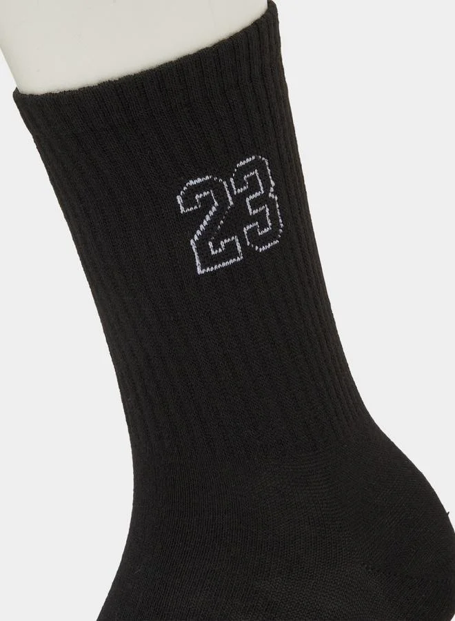 Styli  Pack of 2 - Multi-Color Printed Crew Socks for Men | Best Price UAE