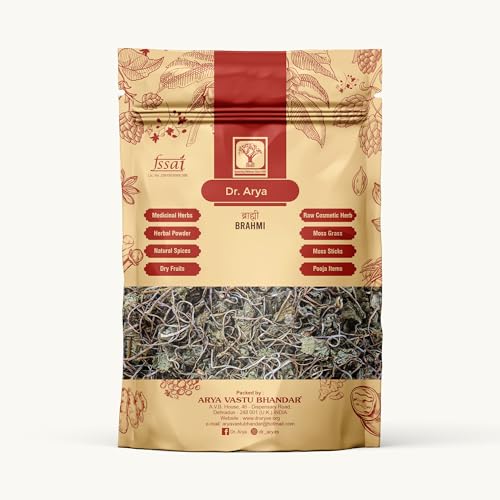 Dr Arya’s Dry Brahmi Leaves 100g | Natural Sun-Dried Bacopa Monnieri | For Calm Herbal Tea, Ayurveda and DIY Use (Pack of 1) - Image 1