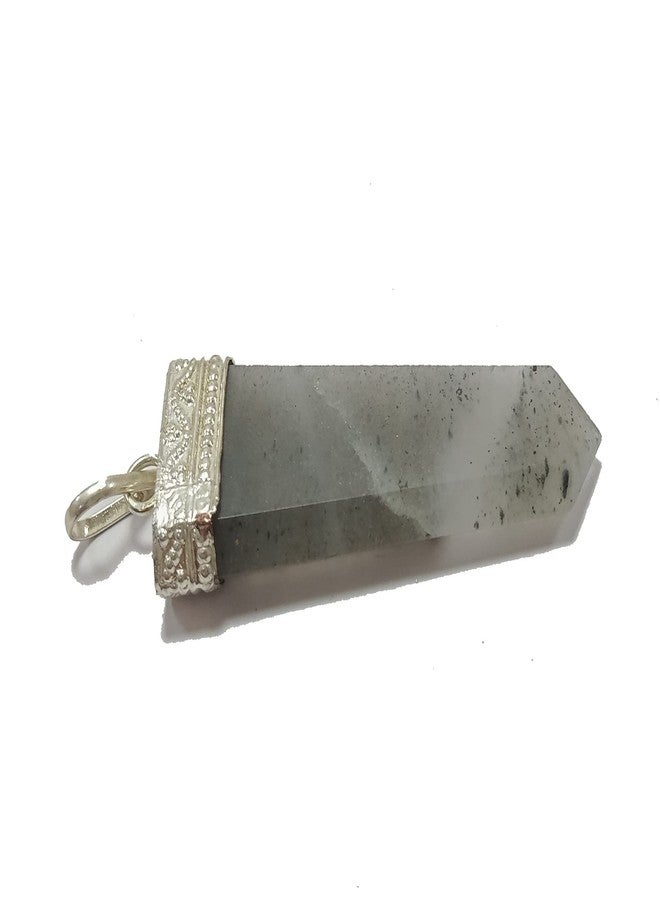 CA AGATE Smokey Flat Point Pendant Necklace Healing Crystal Gemstone Jewelry - Image 3