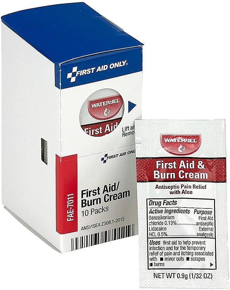 First Aid Only FAE7011 SmartCompliance Refill Burn Cream Packets 10 Count - Image 1