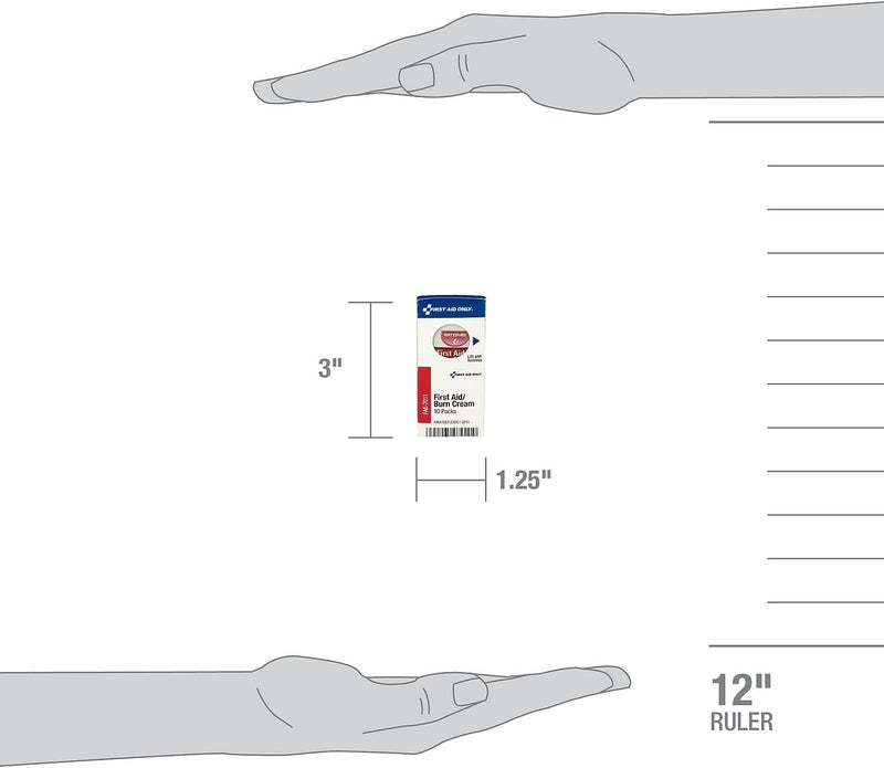 First Aid Only FAE7011 SmartCompliance Refill Burn Cream Packets 10 Count - Image 4