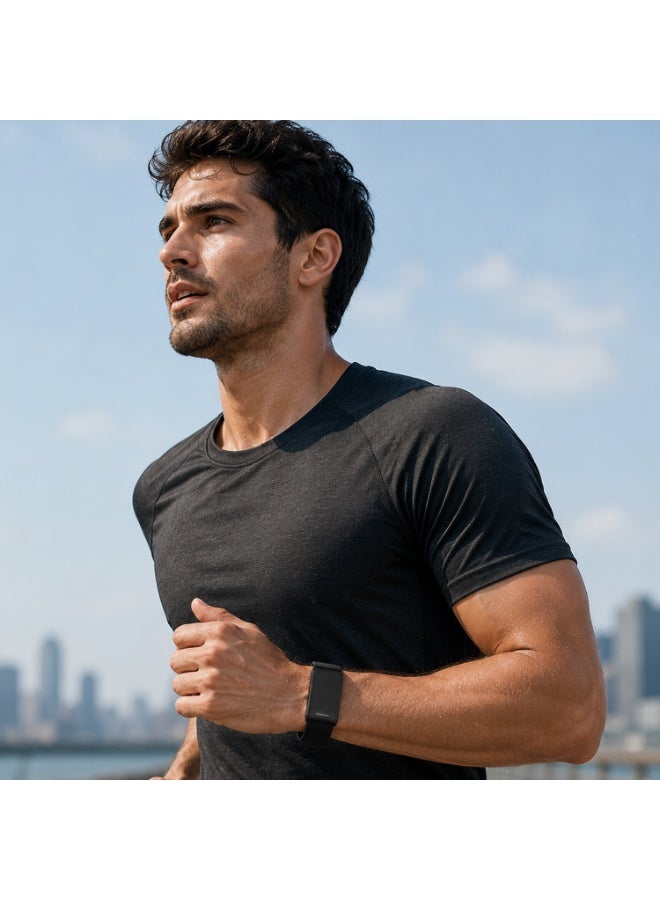Porodo TrackFit Screenless Smart Fitness Band with 120+ Sports Modes IP68 Water Resistance, Heart Rate Monitoring, Sleep Analysis, 30-Day Battery Life & Nylon Strap Black - Image 4