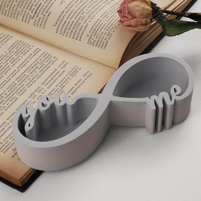japleed Love Candle Holder Silicone Molds, Couple Container Resin Concrete Molds, Epoxy Resin Casting Plaster Storage Jar Box Molds for Jewelry Holder Succulent Pot Valentine  Decor - Image 4
