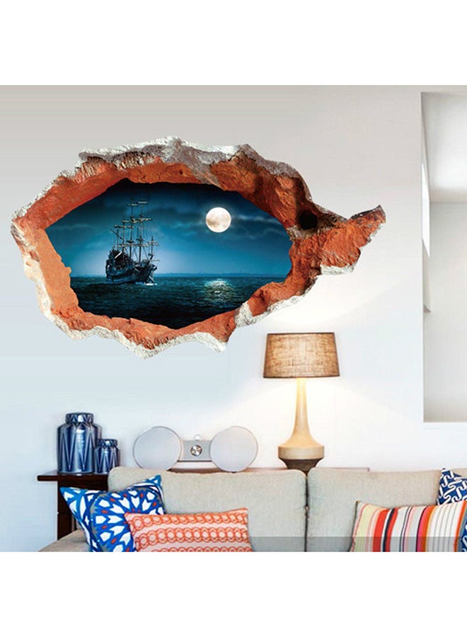 OUTAD 3D Broken Home Wall Art Sticker Multicolour - Image 5