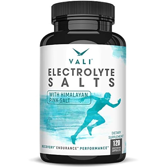 VALI Electrolyte Salts Rapid Oral Rehydration Replacement Pills. Hydration Nutrition Powder Supplement, Recovery & Relief Fast. Fluid Health Essentials. Keto Salt Mineral Tablets. 120 Veggie Capsules - Image 1