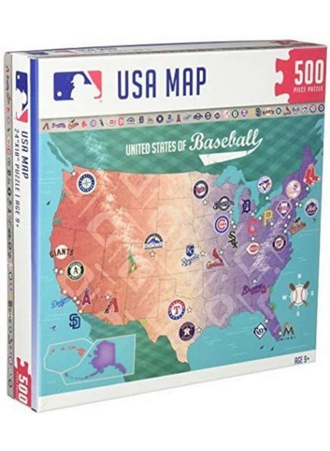 MasterPieces 11588: Mlb League Map 500Pc Puzzle - Image 1