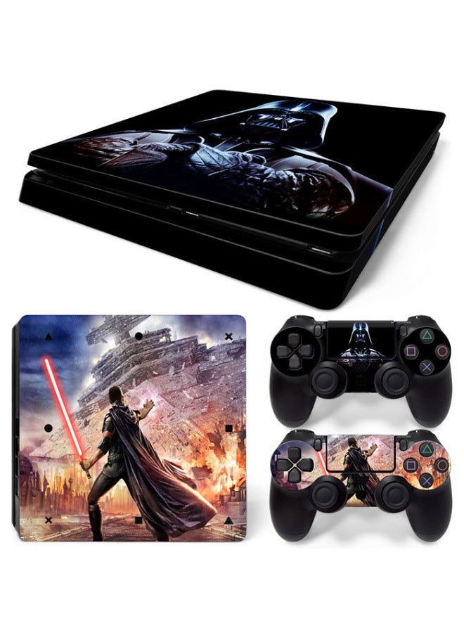 PS4 Slim Game Machine Full-body Sticker Can Be Made To Make Full-body Color Film Side Sticker Handle Sticker-Color:TN-PS4Slim-0057 - Image 5