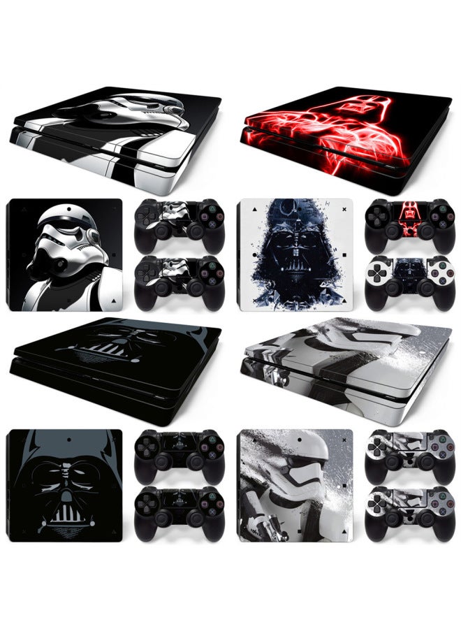PS4 Slim Game Machine Full-body Sticker Can Be Made To Make Full-body Color Film Side Sticker Handle Sticker-Color:TN-PS4Slim-0057 - Image 2