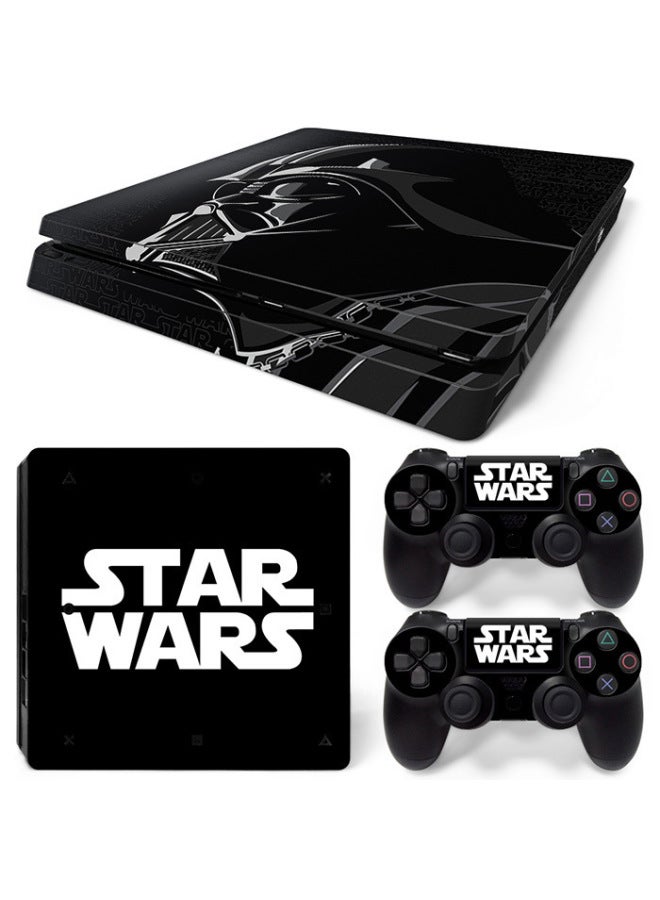 PS4 Slim Game Machine Full-body Sticker Can Be Made To Make Full-body Color Film Side Sticker Handle Sticker-Color:TN-PS4Slim-0057 - Image 1