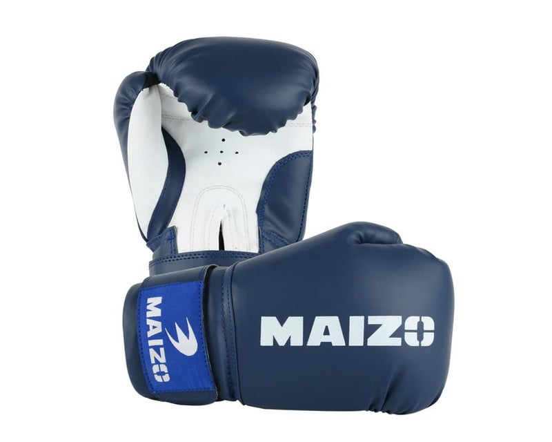 Maizo Striker Training Moulded Padding Gloves for Fighting, Kickboxing, Combat, Matches & Practice - Men & Women (6oz, Blue White) - Image 3