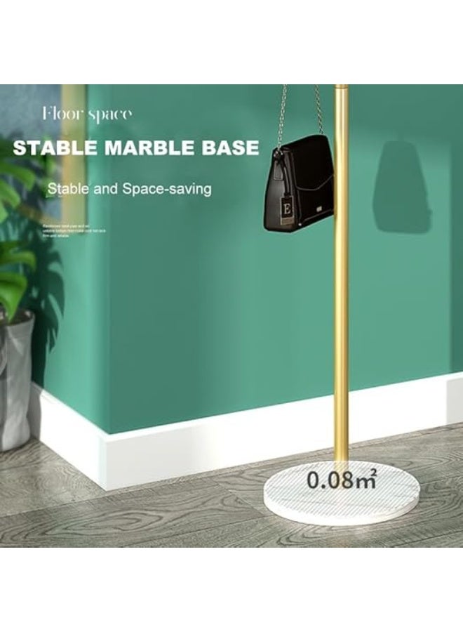 DUNISO Metal Coat Rack， Coat Rack with Hooks，Coat Racks Stand with Marble Base，Stable and Durable，Simple and Beautiful，for Bedroom,Living Room, Entrance, Bedside - Image 4