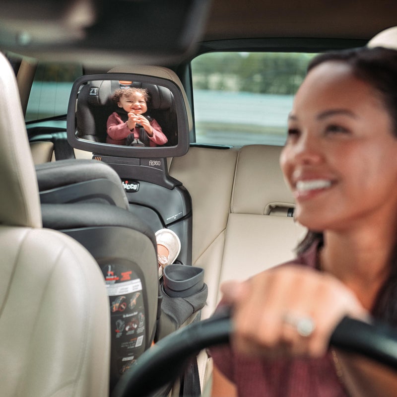 Chicco Fit360 Mirror Car Seat Accessory for Fit360 Rotating Convertible Car Seat, Shatter-resistant, For Rear-Facing | Anthracite/Grey - Image 2