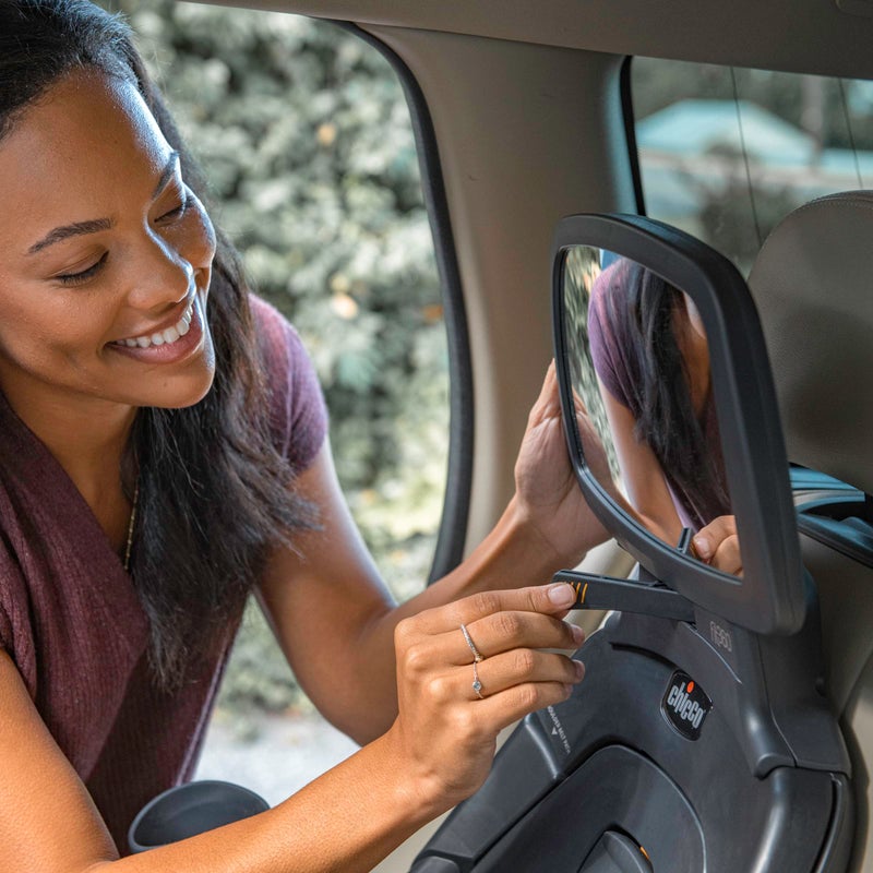 Chicco Fit360 Mirror Car Seat Accessory for Fit360 Rotating Convertible Car Seat, Shatter-resistant, For Rear-Facing | Anthracite/Grey - Image 5