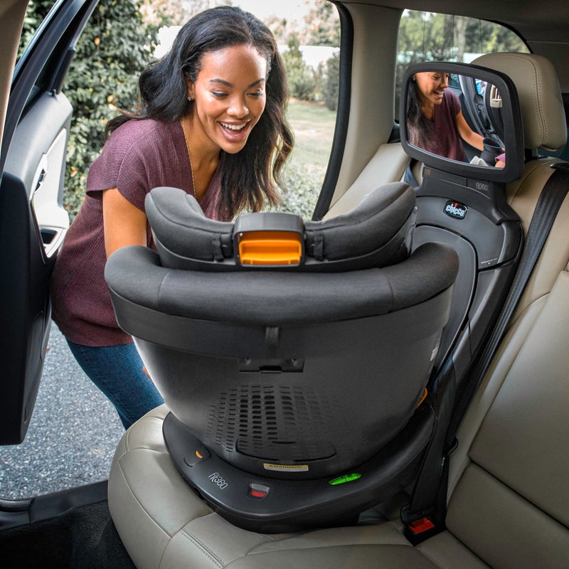 Chicco Fit360 Mirror Car Seat Accessory for Fit360 Rotating Convertible Car Seat, Shatter-resistant, For Rear-Facing | Anthracite/Grey - Image 3