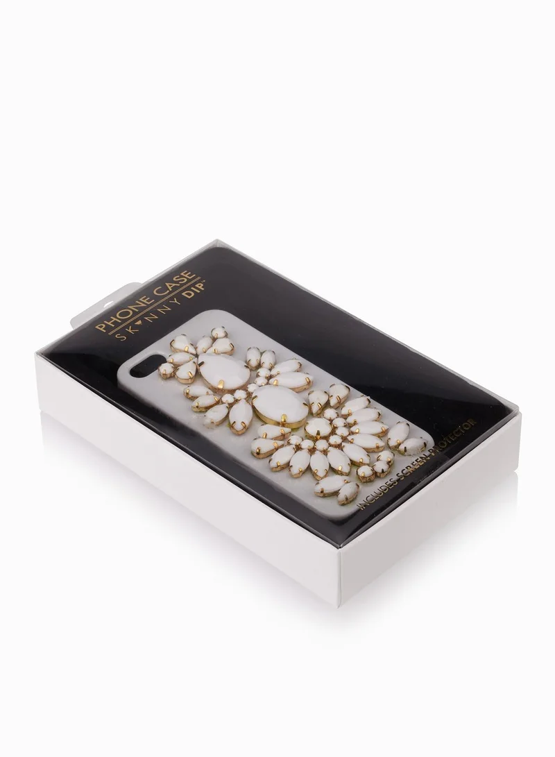 Skinnydip London iPhone 5 White Bling Cover
