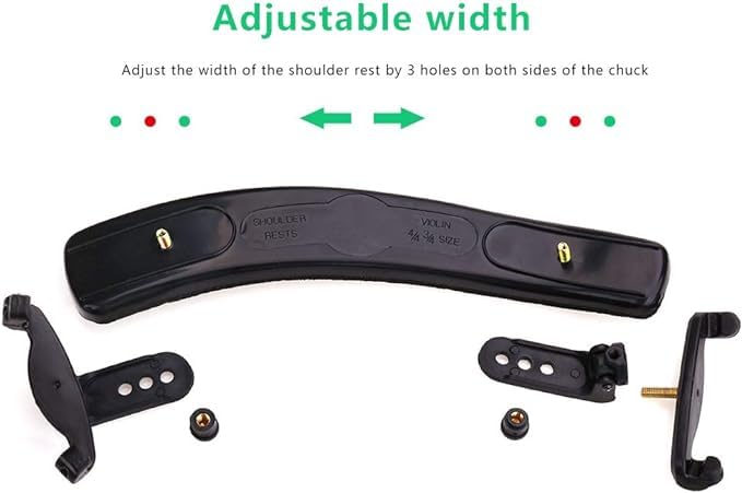 PERLMAN Adjustable Violin Chin Shoulder Rest Pad Size 3/4 4/4 - Image 4