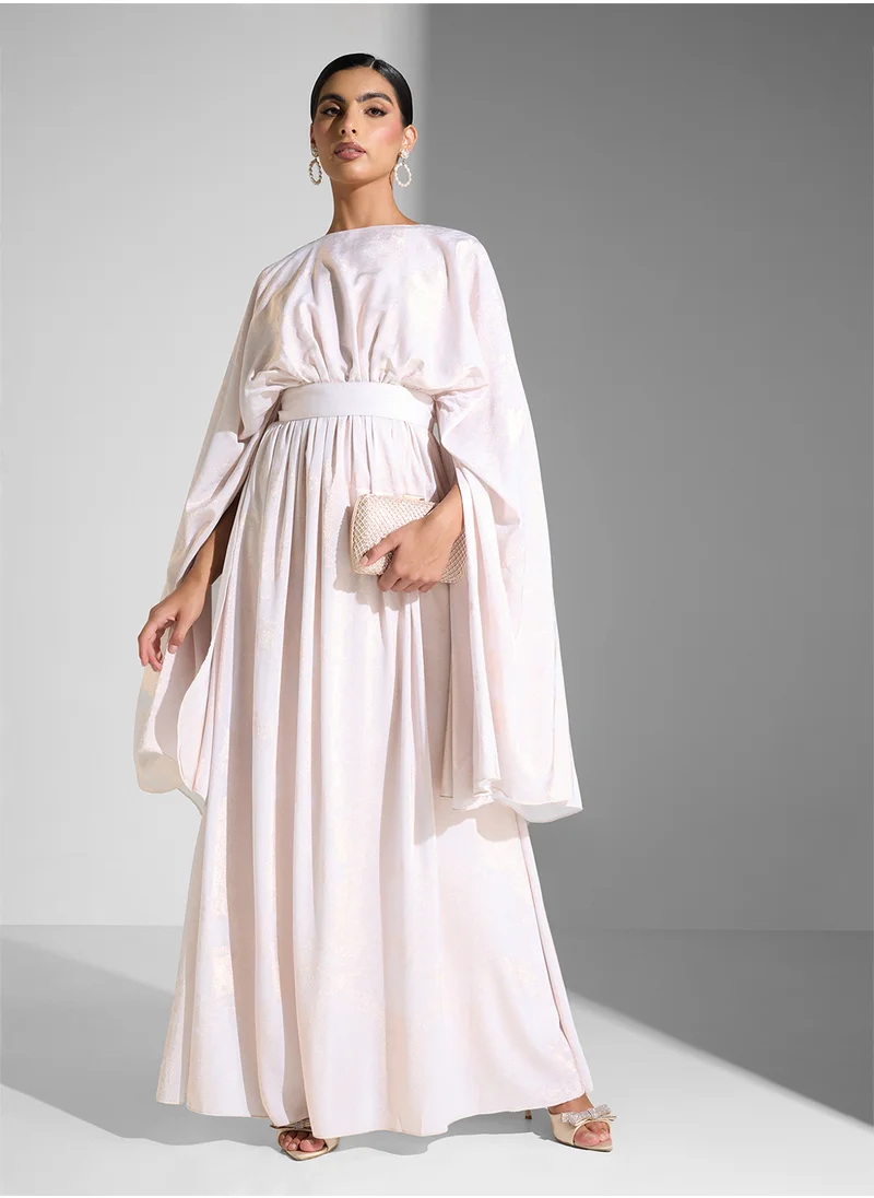 Golden Apple Belted Maxi Dress