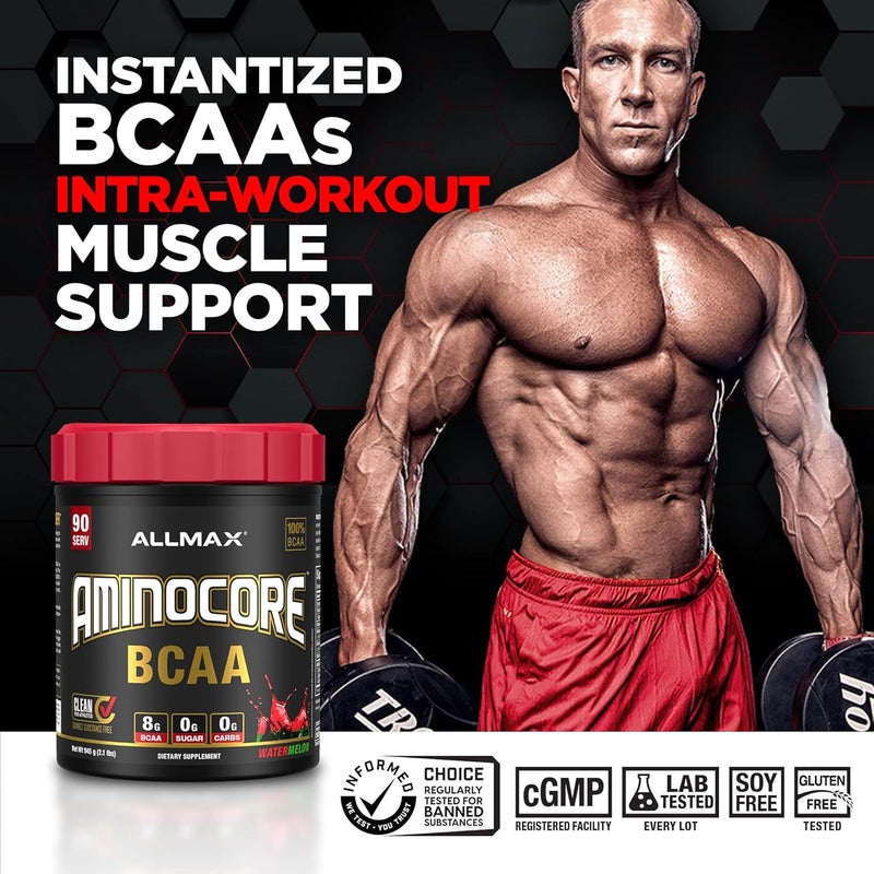 ALLMAX Nutrition AMINOCORE BCAA Powder 818 Grams of Amino Acids Intra and Post Workout Recovery Drink Gluten Free Sweet Tea 945 g - Image 2