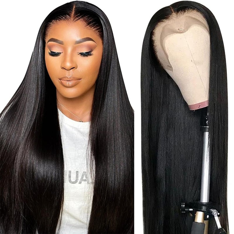 CUTE BEIN 250 Density 13x6 HD Lace Front Wigs100 Real Human Hair Wig 260gpc 28 Inch Lace Transparent Frontal Wigs for Black Women Straight Lace Front Wigs Human Hair Pre Plucked