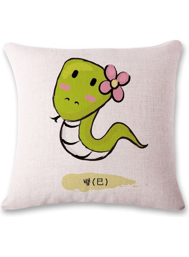 NIBEMINENT Linen Decorative Cushion Cover Multicolour