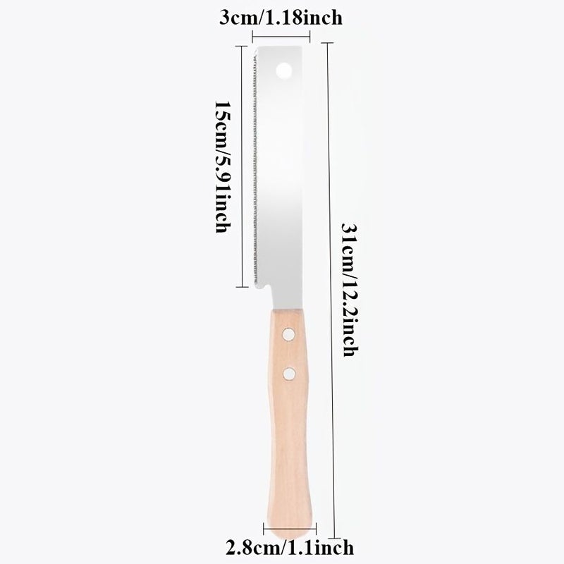6 Inch SK5 Single Sided Saw Blade Pull Saw For Woodworking Gardening Portable Hand Saw High Quality Trimming Flexible Fine Serrated Home Improvement - Image 2
