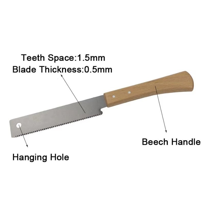 6 Inch SK5 Single Sided Saw Blade Pull Saw For Woodworking Gardening Portable Hand Saw High Quality Trimming Flexible Fine Serrated Home Improvement - Image 4