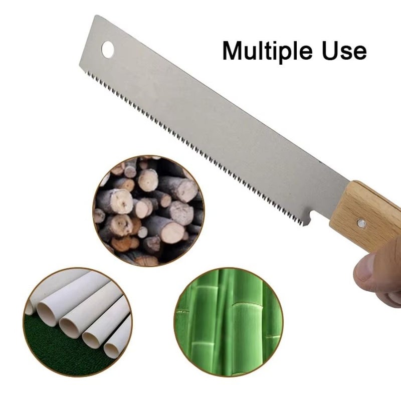 6 Inch SK5 Single Sided Saw Blade Pull Saw For Woodworking Gardening Portable Hand Saw High Quality Trimming Flexible Fine Serrated Home Improvement - Image 5
