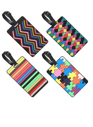 4-Pack Multi-Colored Luggage Suitcase Labels with Business Card Holder - pzsku/ZD20F2F3464CA410AE8EAZ/45/_/1734144756/cb8045c1-5613-4865-83ac-4456947a8368