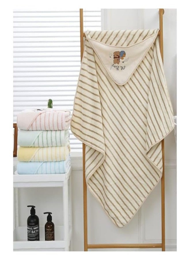 TEDDYIFY Hooded Baby Towels for Newborn, Infants and Toddlers for Girls, Boys - Soft,100% Cotton Baby Bath Towel with Hood, Ultra Absorbent, Baby Bath Shower Gifts (3, Girls)