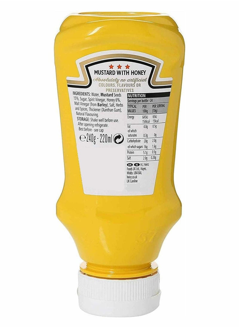 Heinz Yellow Mustard With Honey 240 G  - Image 3