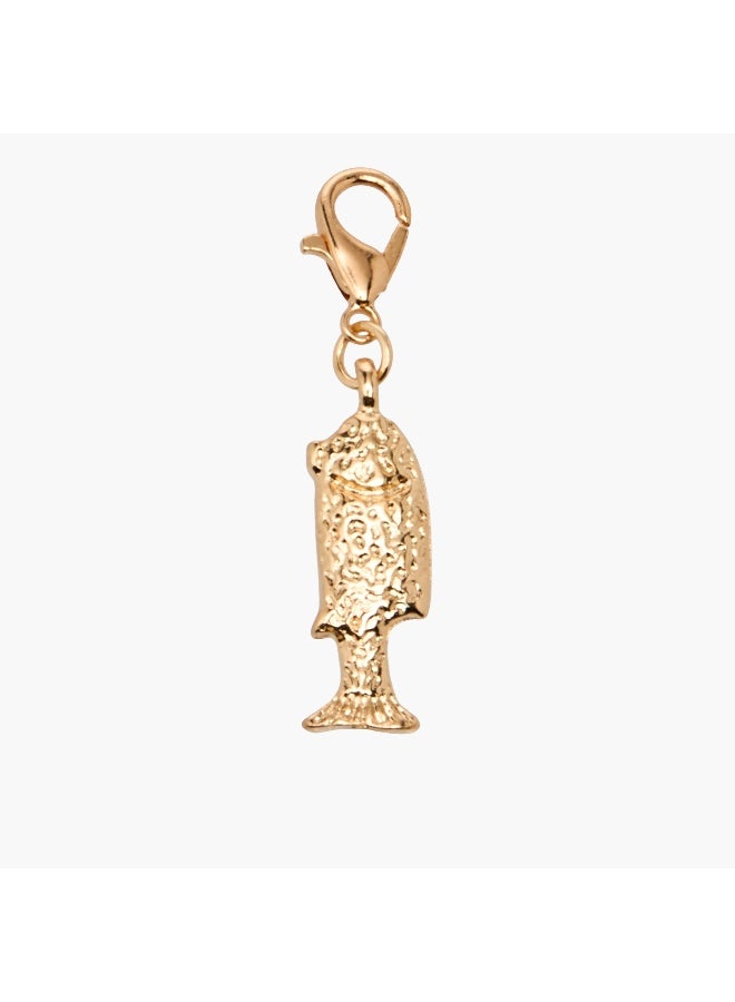LIFESTYLE Set of 3 - Gold Tone Charm with Lobster Clasp - Image 4