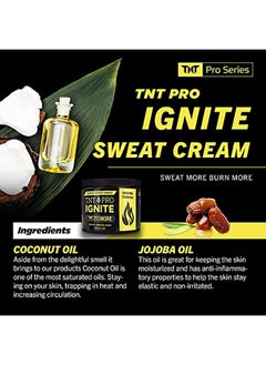 TNT برو سيريز جل العرق Tnt Workout Sweat: كريم العرق الساخن: كريم التمرين للرجال والنساء، لوشن البشرة الحراري (13.5 أونصة)  - Image 4